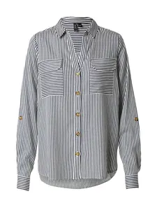 VERO MODA Blúzka 'VMBumpy'  čierna / biela