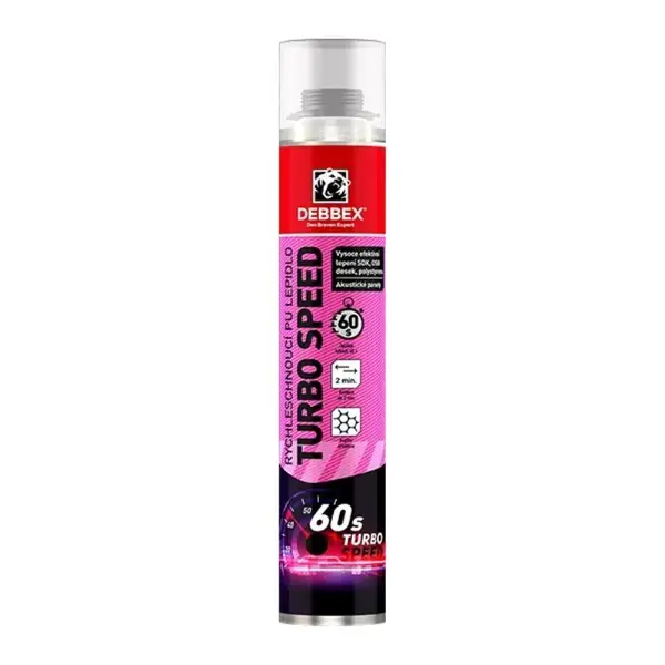 Lepidlo polyuretanové rychleschnoucí, TURBO SPEED DEBBEX, 750ml