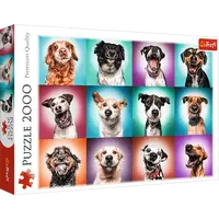 Trefl Puzzle Legrační portréty psů II / 2000 dílků