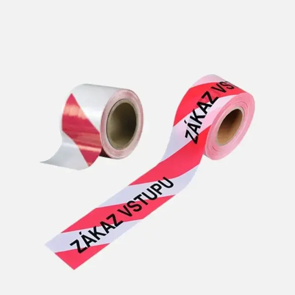 Páska bariérová, červenobílá BEZ NÁPISU, RL, 100 x 100mm