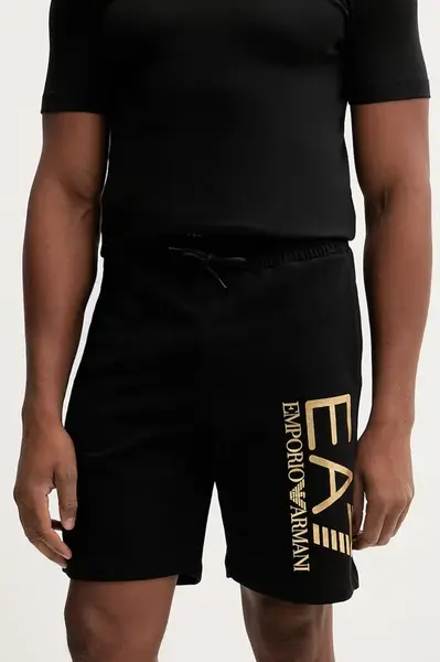 Bavlněné šortky EA7 Emporio Armani