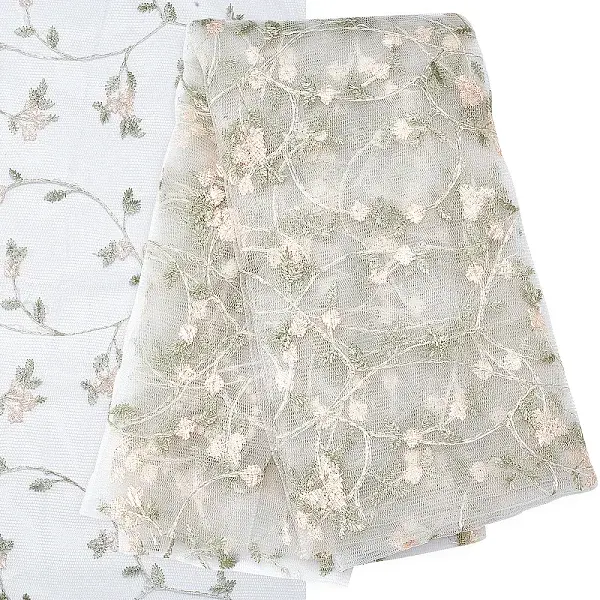 Flower Pattern Embroidery Polyester Trimming