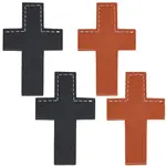 4Pcs 2 Colors Leather Bookmarks