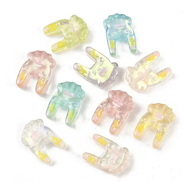 Transparent Resin Enamel Beads