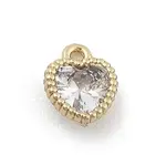 Brass Micro Pave Cubic Zirconia Pendants