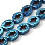 Electroplated Synthetic Non-magnetic Hematite Beads Strands