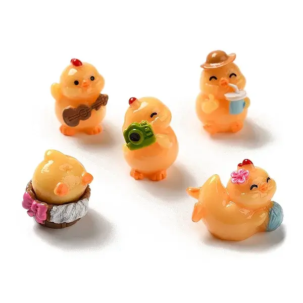 Opaque Resin 3D Chick Ornaments