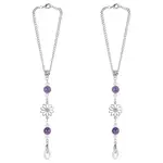 2Pcs Alloy Flower Pendant Decorations