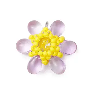 Beaded Flower Charms
