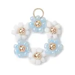 Flower Glass Seed Beads Pendants
