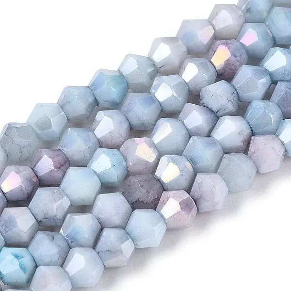 Ombre Effect Dyed Glass Beads Strands
