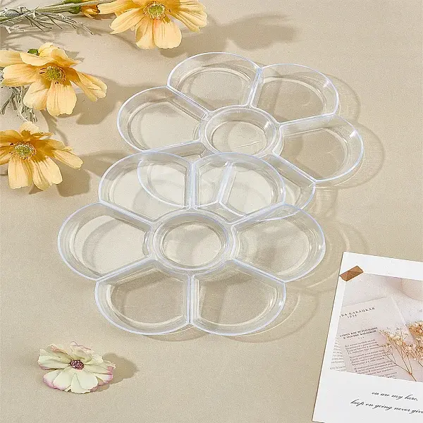 7-Compartment Plastic Watercolor Oil Palette