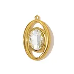 304 Stainless Steel Pave Cubic Zirconia Pendants