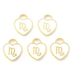 Light Gold Plated Alloy Enamel Pendants