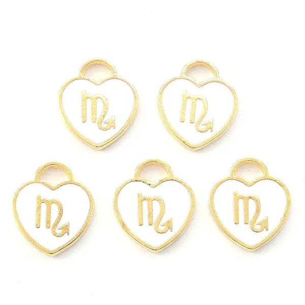 Light Gold Plated Alloy Enamel Pendants
