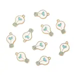 10Pcs Alloy Enamel Pendants
