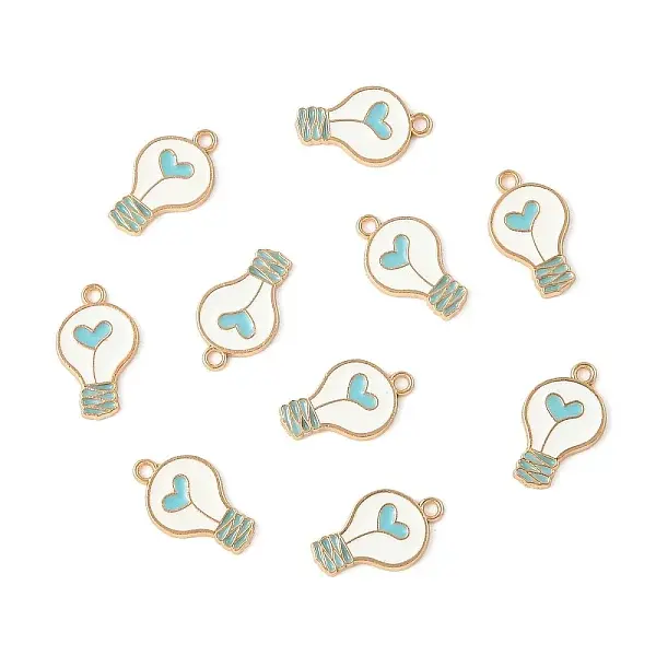 10Pcs Alloy Enamel Pendants