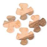 Transparent Resin & Walnut Wood Pendants