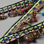 Ethnic Style Polyester Tassel Lace Ribbon