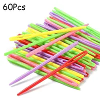 Child Plastic Knit Needles Sewing Knitting Cross Stitch