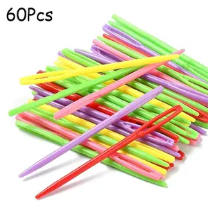 Child Plastic Knit Needles Sewing Knitting Cross Stitch