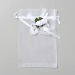 3D Flower Organza Drawstring Bags