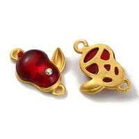 Alloy Glass Connector Charms