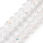 Electroplate Transparent Glass Beads Strands