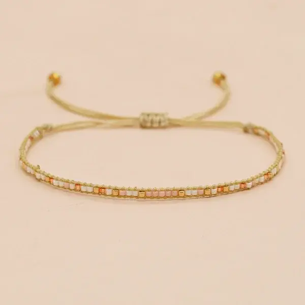 Bohemian Braided Adjustable Glass Seed Beaded Bracelets