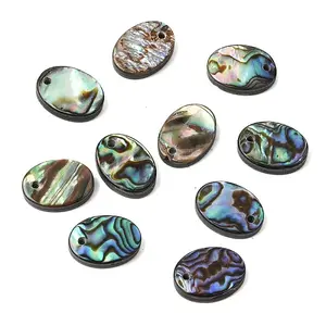 Natural Paua Shell Geometric Charms
