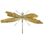 Electroplate Natural Tourmaline Insect Dragonfly Figurine