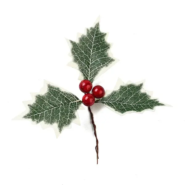 Plastic Artificial Christmas Leaf