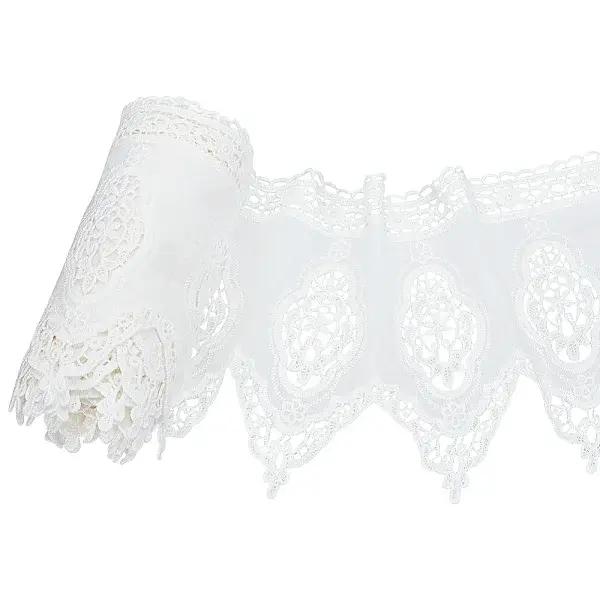 3 Yards Cotton Embroidery Flower Lace Trim