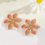 Alloy Rhinestone Stud Earrings