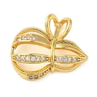 Brass Micro Pave Cubic Pendants