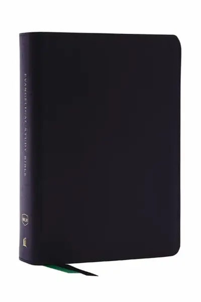 Evangelical Study Bible: Christ-centered. Faith-building. Mission-focused. (NKJV, Black Bonded Leather, Red Letter, Large Comfort Print) - Thomas Nels