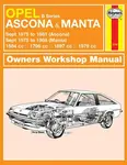 Opel Ascona & Manta (B Series) (Sept 75 - 88) Haynes Repair Manual - Haynes Publishing