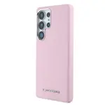 Zadní kryt Karl Lagerfeld PU Saffiano Metal Logo and Frame pro Samsung Galaxy S26 Ultra, růžová