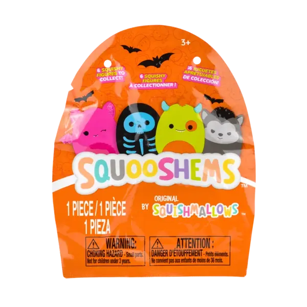 SQUISHMALLOWS Squooshems Mystery antistres figurka - Halloween