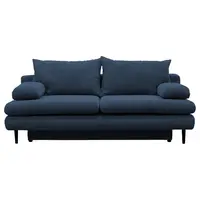 P & B ROZKLÁDACÍ POHOVKA, textil, tmavě modrá