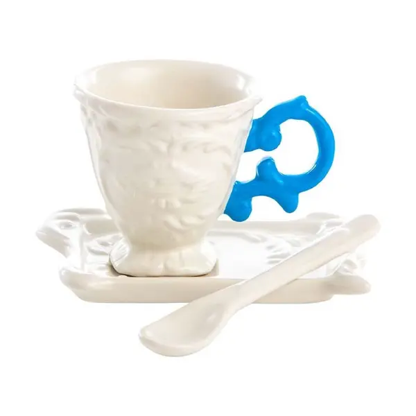 Sada šálku, podšálku a lžičky Seletti I-Wares
