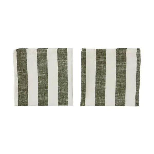 Sada bavlněných ubrousků OYOY Striped Napkin 2-pack