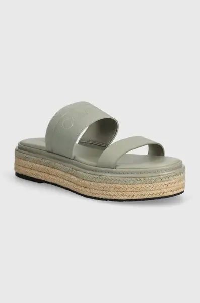 Pantofle Calvin Klein WEDGE SLIDE HE