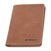 Bushman Kožené puzdro na doklady Milford, hnedé UNI