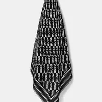 Šátek HUGO Alycia černá barva, 50517680