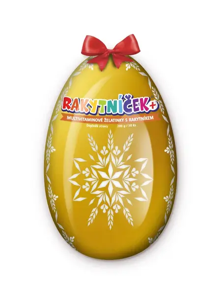Rakytníček Multivitaminové želatinky s rakytníkem 50 ks zlaté vejce 2026