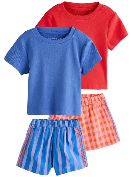 Next Pyžamo  modrá / červená / biela