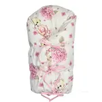 Obliečka, poťah bavlna na retro zavinovačku LALLY, Balerína - biela, rúžová