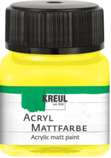 Akrylová barva Kreul Matt – 03 Yellow