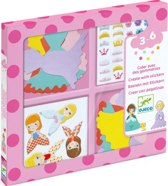 Samolepkový set roztomilé princezny